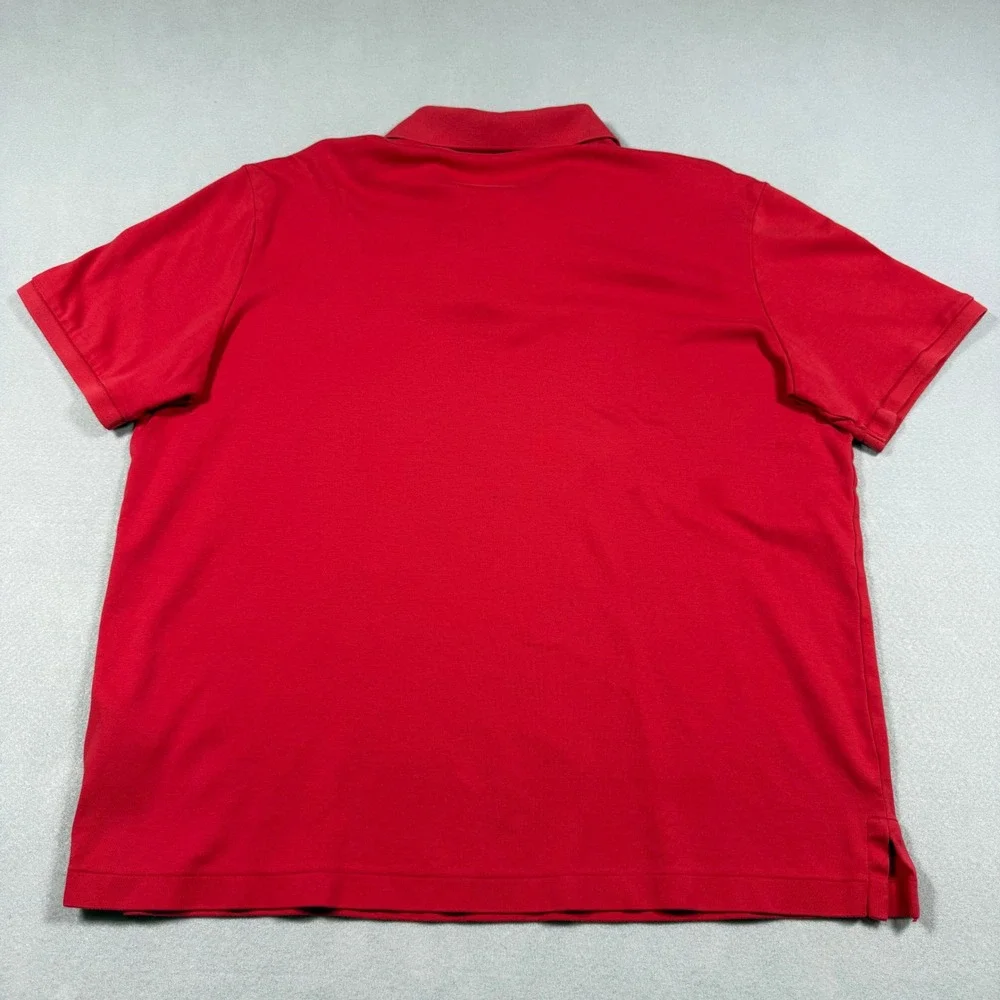 Polo Ralph Lauren Mens Classic Fit Red Short Sleeve Polo Shirt Large L‎ Cotton